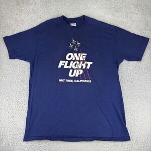 vintage single stitch t shirt fighter jets one flight Up nut tree cali Men's Xl